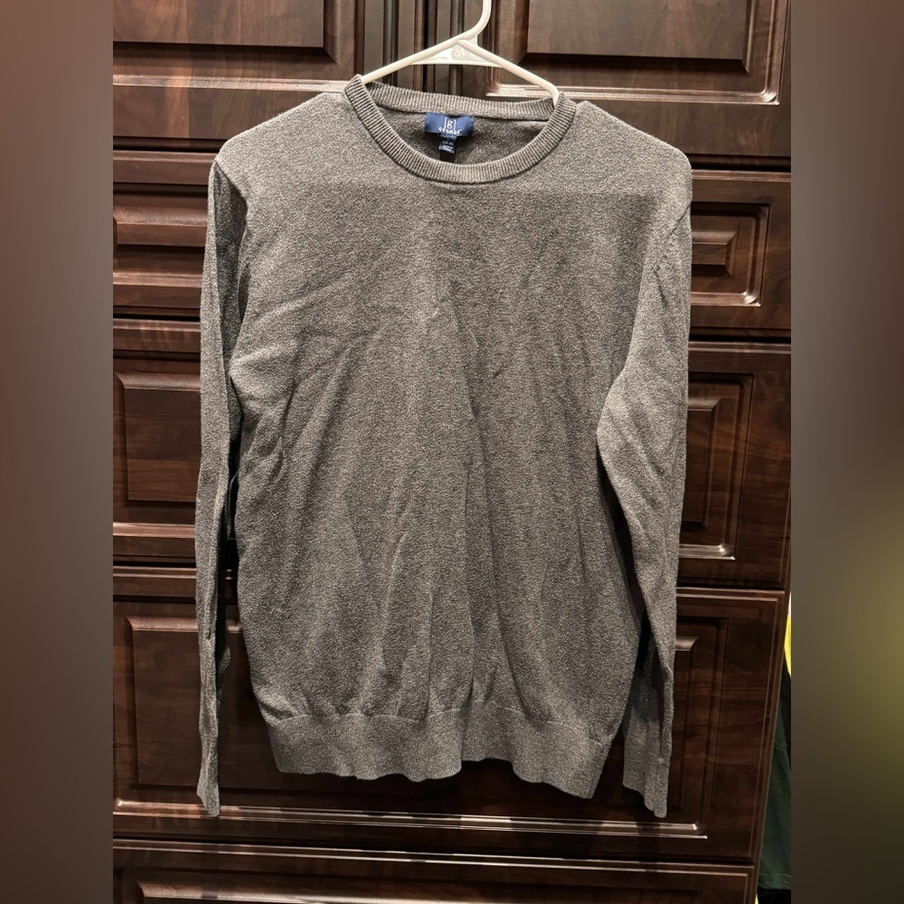 George Men's Charcoal gray Crewneck Sweater SMALL